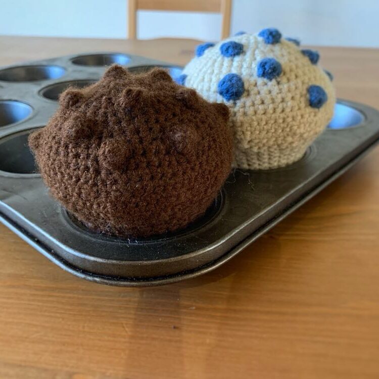 Free Chocolate Chip Muffin Crochet Pattern, Blueberry Muffins and more!
