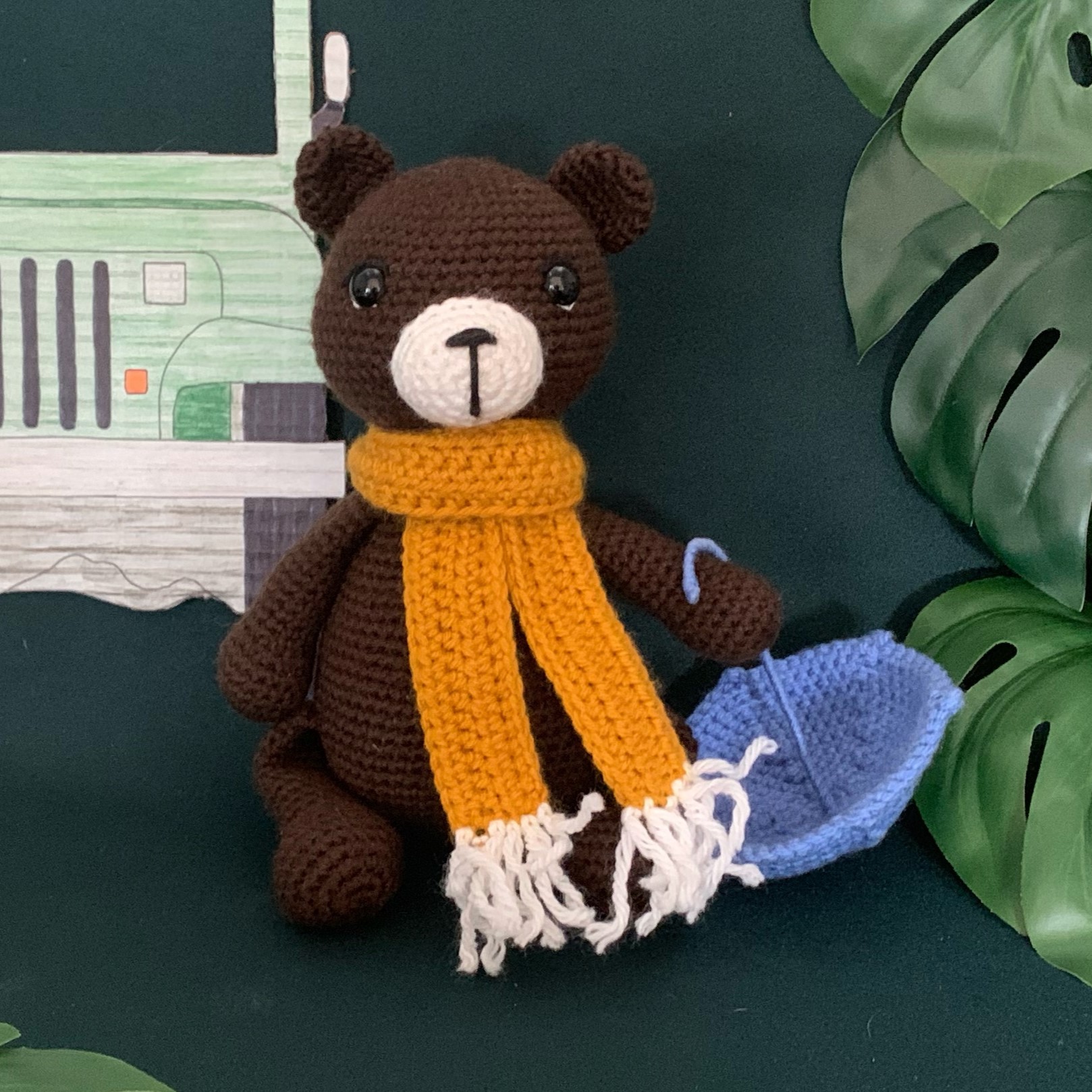 Claire the Bear Realistic Low Sew Crochet Animal Toy Pattern