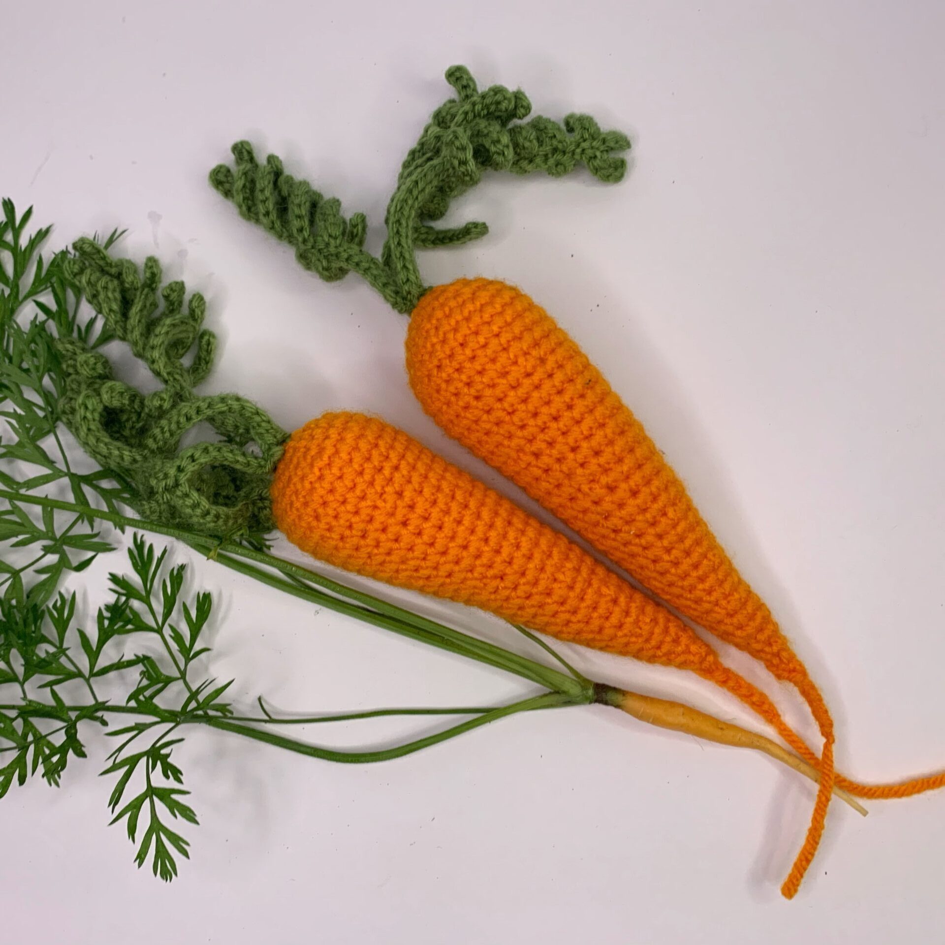 Free Crochet Carrot Pattern, Beginner Tutorial