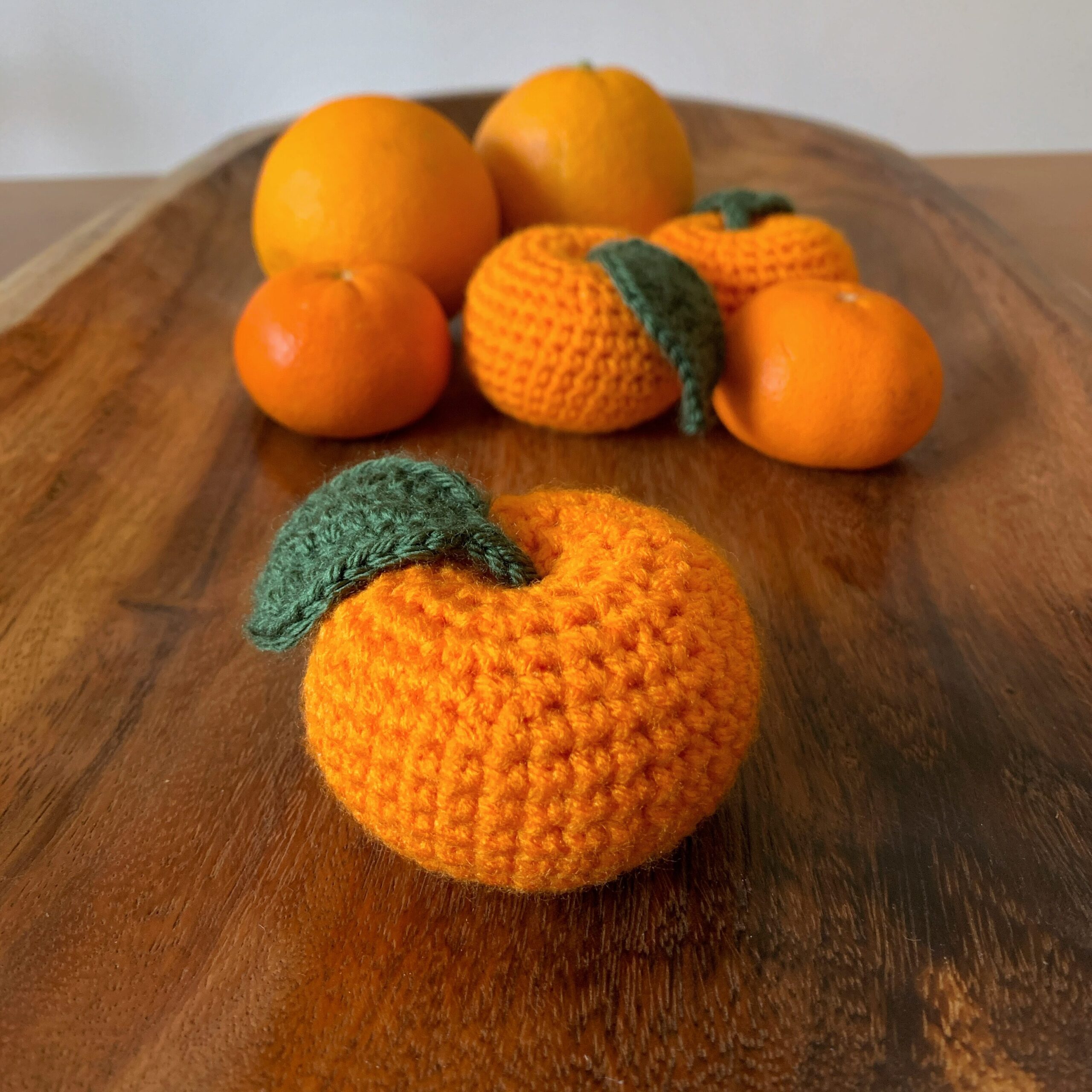 Free Orange and clementine Crochet Pattern, Handmade Food Toys